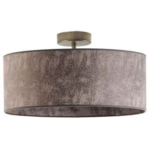 17 Stories Audriona 1-Light Semi Flush Mount Gray Melange/Antique Gold 30cm H x 40cm W x 40cm D 17 Stories Audriona 1-Light Semi Flush Mount Gray Melange/Antique Gold 30cm H x 40cm W x 40cm D