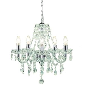 Rosdorf Park Icarus 5-Light Candle Style Chandelier Clear 50cm H X 48cm W X 48cm D Rosdorf Park Icarus 5-Light Candle Style Chandelier Clear 50cm H X 48cm W X 48cm D