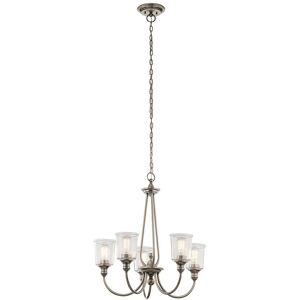 Marlow Home Co. Eide 5-Light Shaded Chandelier Classic Pewter 71.1cm H X 66cm W X 66cm D Marlow Home Co. Eide 5-Light Shaded Chandelier Classic Pewter 71.1cm H X 66cm W X 66cm D