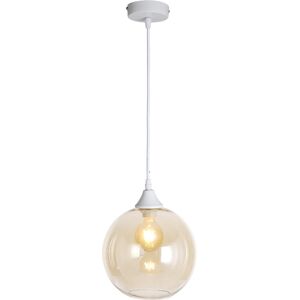 17 Stories Aeva-Louise 1 - Light Globe Pendant White/Amber 23cm H X 25cm W X 25cm D 17 Stories Aeva-Louise 1 - Light Globe Pendant White/Amber 23cm H X 25cm W X 25cm D