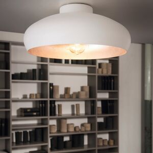 Borough Wharf Bouziane 1-Light 40cm Flush Mount White 17cm H X 40cm W X 40cm D Borough Wharf Bouziane 1-Light 40cm Flush Mount White 17cm H X 40cm W X 40cm D