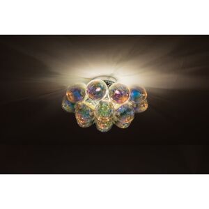 Etta Avenue Abdurrahman 4 -Light 40cm Semi Flush Mount Iridescent 26cm H X 40cm W X 40cm D Etta Avenue Abdurrahman 4 -Light 40cm Semi Flush Mount Iridescent 26cm H X 40cm W X 40cm D