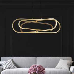 Fairmont Park Caraban 1 -Light Geometric LED Pendant Gold/White 40cm H X 74.5cm W X 80.5cm D Fairmont Park Caraban 1 -Light Geometric LED Pendant Gold/White 40cm H X 74.5cm W X 80.5cm D