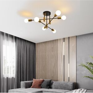 George Oliver Collinsville 6 - Light Sputnik Chandelier,Mid Century Modern Chandeliers Industrial Ceiling light Gold;Matte Black 62cm W X 62cm D George Oliver Collinsville 6 - Light Sputnik Chandelier,Mid Century Modern Chandeliers Industrial Ceiling light Gold;Matte Black 62cm W X 62cm D