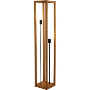 Borough Wharf Tieton 140cm Column Floor Lamp Brown 140cm H X 25cm W X 25cm D Borough Wharf Tieton 140cm Column Floor Lamp Brown 140cm H X 25cm W X 25cm D