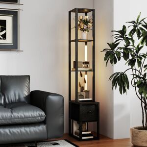 Metro 169cm Column Floor Lamp Black 169cm H X 43.5cm W X 26.5cm D Metro 169cm Column Floor Lamp Black 169cm H X 43.5cm W X 26.5cm D