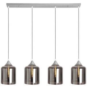 Ebern Designs 4 - Light Kitchen Island Jar Pendant Silver/Silver 130cm H X 100cm W X 8cm D Ebern Designs 4 - Light Kitchen Island Jar Pendant Silver/Silver 130cm H X 100cm W X 8cm D
