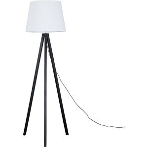 Fernleaf Nemours 159cm Basbro Tripod Floor Lamp Shade Dark Blue/Light Wood 159cm H X 65cm W X 65cm D Fernleaf Nemours 159cm Basbro Tripod Floor Lamp Shade Dark Blue/Light Wood 159cm H X 65cm W X 65cm D