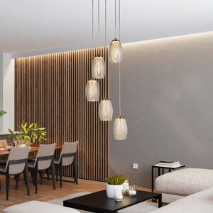Fairmont Park Kalicki 5 - Light Unique/Statement LED Chandelier Bronze 150cm H X 35cm W X 35cm D Fairmont Park Kalicki 5 - Light Unique/Statement LED Chandelier Bronze 150cm H X 35cm W X 35cm D