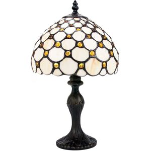 Astoria Grand Goreville Traditional Tiffany Table Lamp with Multiple Circular Beads Amber 36cm H x 20cm H x 20cm D Astoria Grand Goreville Traditional Tiffany Table Lamp with Multiple Circular Beads Amber 36cm H x 20cm H x 20cm D