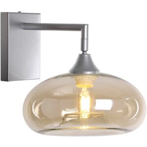 George Oliver Bonifacio 1-Light Sconce Amber/Silver 30cm H X 10cm W X 24cm D George Oliver Bonifacio 1-Light Sconce Amber/Silver 30cm H X 10cm W X 24cm D