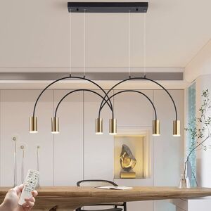 Blue Elephant Modern 6 - Light Kitchen Island Linear LED Pendant Black 32.5cm H X 120cm W X 12cm D Blue Elephant Modern 6 - Light Kitchen Island Linear LED Pendant Black 32.5cm H X 120cm W X 12cm D