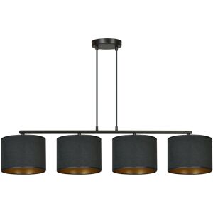 Ebern Designs Eamie 4 - Light Kitchen Island Drum Pendant Black 100cm H X 97cm W X 18cm D Ebern Designs Eamie 4 - Light Kitchen Island Drum Pendant Black 100cm H X 97cm W X 18cm D