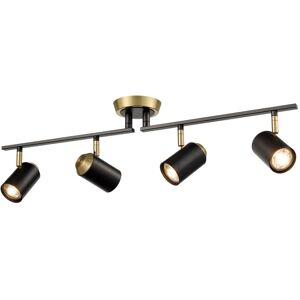 Corrigan Studio Dezi LED Ceiling Spotlight Black/Brass 45.72cm H X 177.8cm W X 177.8cm D Corrigan Studio Dezi LED Ceiling Spotlight Black/Brass 45.72cm H X 177.8cm W X 177.8cm D