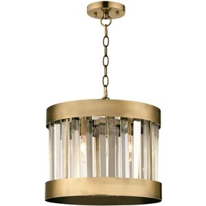 Canora Grey Brock 1 - Light Drum Pendant Antique Brass 25cm H X 30cm W X 30cm D Canora Grey Brock 1 - Light Drum Pendant Antique Brass 25cm H X 30cm W X 30cm D