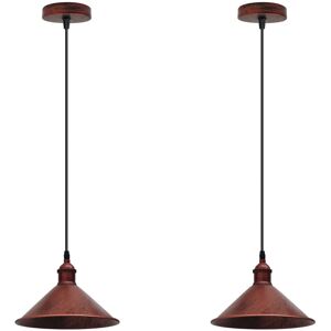 Borough Wharf 1 - Light Cone Pendant Rustic Red 107.5cm H X 22cm W X 22cm D Borough Wharf 1 - Light Cone Pendant Rustic Red 107.5cm H X 22cm W X 22cm D