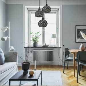 17 Stories Tipper 3 - Light Cluster Dome Pendant Black;White 114.5cm H X 20cm W X 20cm D 17 Stories Tipper 3 - Light Cluster Dome Pendant Black;White 114.5cm H X 20cm W X 20cm D