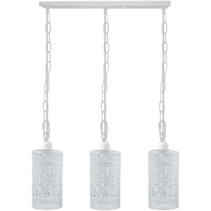 Lily Manor 3 - Light Kitchen Island Cylinder Pendant White 82.5cm H X 63.5cm W X 13.5cm D Lily Manor 3 - Light Kitchen Island Cylinder Pendant White 82.5cm H X 63.5cm W X 13.5cm D