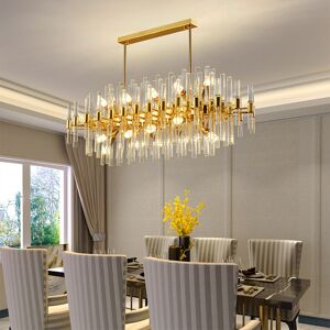 Fairmont Park Mcguire 22-Light Crystal Chandelier Gold 40cm H X 100cm W X 43cm D Fairmont Park Mcguire 22-Light Crystal Chandelier Gold 40cm H X 100cm W X 43cm D