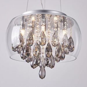 Mercer41 Sigler 6 -Light Crystal Chandelier Polished Chrome 200cm H X 40cm W X 40cm D Mercer41 Sigler 6 -Light Crystal Chandelier Polished Chrome 200cm H X 40cm W X 40cm D