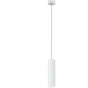 Metro Murdoch 1 - Light Single Cylinder Pendant Brushed Nickel/White 120cm H X 8.5cm W X 8.5cm D Metro Murdoch 1 - Light Single Cylinder Pendant Brushed Nickel/White 120cm H X 8.5cm W X 8.5cm D