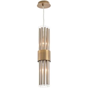 Fairmont Park Aivley 2-Light Single Cylinder Pendant Antique Brass 60cm H X 12.5cm W X 12.5cm D Fairmont Park Aivley 2-Light Single Cylinder Pendant Antique Brass 60cm H X 12.5cm W X 12.5cm D