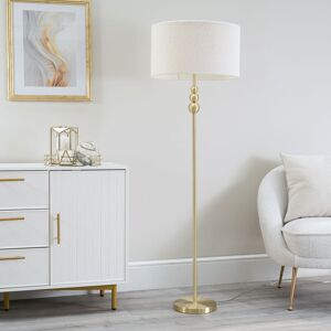 Rosdorf Park Randalia 145cm Traditional Floor Lamp Brushed Gold/Cream 145cm H X 45cm W X 45cm D Rosdorf Park Randalia 145cm Traditional Floor Lamp Brushed Gold/Cream 145cm H X 45cm W X 45cm D