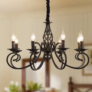 Canora Grey Pelchat 8-Light Candle Style Chandelier Black 38cm H X 72cm W X 72cm D Canora Grey Pelchat 8-Light Candle Style Chandelier Black 38cm H X 72cm W X 72cm D