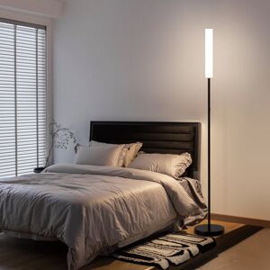 Fairmont Park Modern LED Floor Lamp With Remote And Touch Control, Standing Lamp With White Cylinder Shade Black 168cm H X 25.4cm W X 25.4cm D Fairmont Park Modern LED Floor Lamp With Remote And Touch Control, Standing Lamp With White Cylinder Shade Black 168cm H X 25.4cm W X 25.4cm D