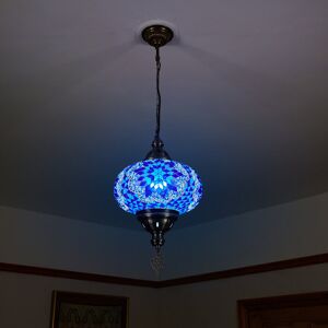 Latitude Vive Karlie 1 - Light Single Globe Pendant Blue 90cm H X 24cm W X 24cm D Latitude Vive Karlie 1 - Light Single Globe Pendant Blue 90cm H X 24cm W X 24cm D