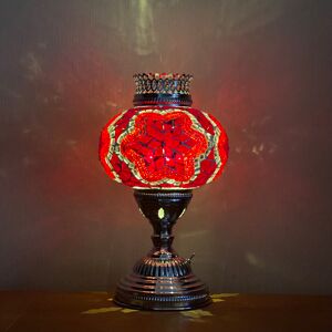 Latitude Vive Joseph 36 cm Silver Lava Table Lamp Red 36cm H X 30cm W X 30cm D Latitude Vive Joseph 36 cm Silver Lava Table Lamp Red 36cm H X 30cm W X 30cm D