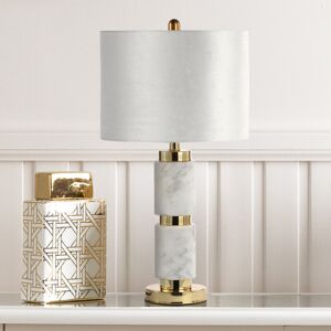 Canora Grey Azeez Living Room Table Lamp with Ceramic Base, Bedside Buffet Lamp for Bedroom with Velvet Shade White;Gold 70cm H X 35.5cm W X 35.5cm D Canora Grey Azeez Living Room Table Lamp with Ceramic Base, Bedside Buffet Lamp for Bedroom with Velvet Shade White;Gold 70cm H X 35.5cm W X 35.5cm D