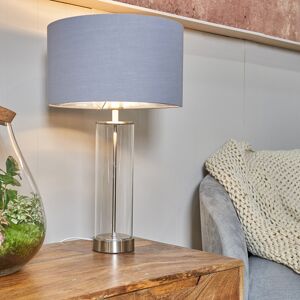 Metro Yawen 56" Brushed Chrome Table Lamp Grey/Chrome 36.5cm H X 35cm D Metro Yawen 56" Brushed Chrome Table Lamp Grey/Chrome 36.5cm H X 35cm D