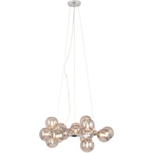 Willa Arlo Interiors Ailis 15-Light Geometric Globe Pendant Chrome 23cm H X 57cm W X 53cm D Willa Arlo Interiors Ailis 15-Light Geometric Globe Pendant Chrome 23cm H X 57cm W X 53cm D