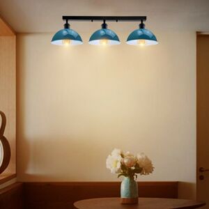 Ebern Designs Emma-Jade 3-Light 50Cm Semi Flush Mount Blue 25cm H X 50cm W X 21cm D Ebern Designs Emma-Jade 3-Light 50Cm Semi Flush Mount Blue 25cm H X 50cm W X 21cm D