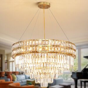 Canora Grey Askanaz 15 - Light Crystal Chandelier with Crystal Accents Gold 47.8cm H X 73.89cm W X 73.89cm D Canora Grey Askanaz 15 - Light Crystal Chandelier with Crystal Accents Gold 47.8cm H X 73.89cm W X 73.89cm D