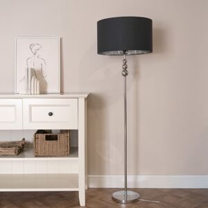 Metro Dawsin 145cm Traditional Floor Lamp Mirrored/Black 145cm H X 45cm W X 45cm D Metro Dawsin 145cm Traditional Floor Lamp Mirrored/Black 145cm H X 45cm W X 45cm D