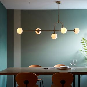 Canora Grey Cadel Impressive 5-Light Antique Brass Linear Chandelier Matt Antique Brass 30cm H X 162.5cm W X 44.1cm D Canora Grey Cadel Impressive 5-Light Antique Brass Linear Chandelier Matt Antique Brass 30cm H X 162.5cm W X 44.1cm D