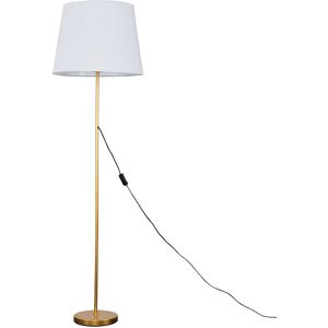 17 Stories Bekbele 158 cm Traditional Floor Lamp White/Brushed Chrome 158cm H X 45cm W X 45cm D 17 Stories Bekbele 158 cm Traditional Floor Lamp White/Brushed Chrome 158cm H X 45cm W X 45cm D