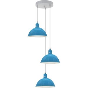 Breakwater Bay 3-Light Cluster Dome Pendant Blue Breakwater Bay 3-Light Cluster Dome Pendant Blue