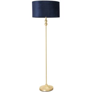 17 Stories Rinnah 151cm Traditional Floor Lamp Navy Blue/Gold 151cm H X 45cm W X 45cm D 17 Stories Rinnah 151cm Traditional Floor Lamp Navy Blue/Gold 151cm H X 45cm W X 45cm D
