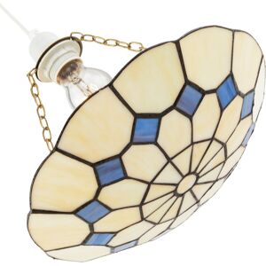 17 Stories Classic Amber Stained Glass Tiffany Pendant Shade With Purple Diamonds By Purple 11cm H X 31cm W X 31cm D 17 Stories Classic Amber Stained Glass Tiffany Pendant Shade With Purple Diamonds By Purple 11cm H X 31cm W X 31cm D
