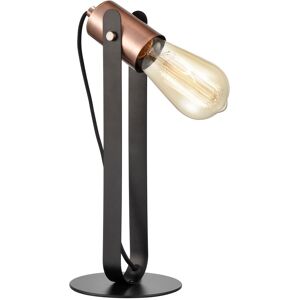 Borough Wharf Lundergan Orbit Black/Copper 1 Light Table Lamp Black 34cm H X 13cm W Borough Wharf Lundergan Orbit Black/Copper 1 Light Table Lamp Black 34cm H X 13cm W