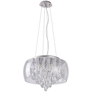 Canora Grey 9 -Light Crystal Chandelier Polished Chrome 200cm H X 50cm W X 50cm D Canora Grey 9 -Light Crystal Chandelier Polished Chrome 200cm H X 50cm W X 50cm D