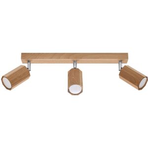 Brayden Studio Aatu 3-Light 45cm Flush Mount Wood 20cm H X 45cm W X 5cm D Brayden Studio Aatu 3-Light 45cm Flush Mount Wood 20cm H X 45cm W X 5cm D