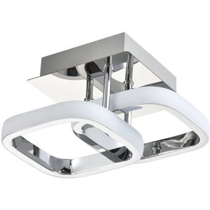 Metro LED Semi Flush Mount Chrome 10cm H X 24cm W X 24cm D Metro LED Semi Flush Mount Chrome 10cm H X 24cm W X 24cm D