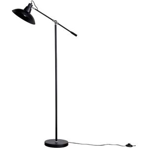 Metro Floor Lamp Adjustable Civic Industrial Light Black/Black 148cm H X 60cm W X 60cm D Metro Floor Lamp Adjustable Civic Industrial Light Black/Black 148cm H X 60cm W X 60cm D