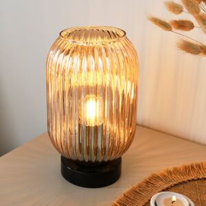 Fairmont Park Showstead 22.5cm Glass Table Lamp - Pink & Black Champagne /Black 20cm H X 14cm W X 14cm D Fairmont Park Showstead 22.5cm Glass Table Lamp - Pink & Black Champagne /Black 20cm H X 14cm W X 14cm D