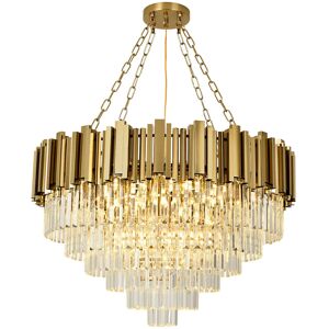 Fairmont Park Alexandre 17 - Light Drum Empire Chandelier Brass 58cm H X 78cm W X 58cm D Fairmont Park Alexandre 17 - Light Drum Empire Chandelier Brass 58cm H X 78cm W X 58cm D
