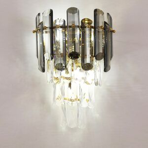 Fairmont Park 2 - Light Dimmable Crystal Flush Mounted Sconce Gold 36cm H X 25cm W X 10cm D Fairmont Park 2 - Light Dimmable Crystal Flush Mounted Sconce Gold 36cm H X 25cm W X 10cm D